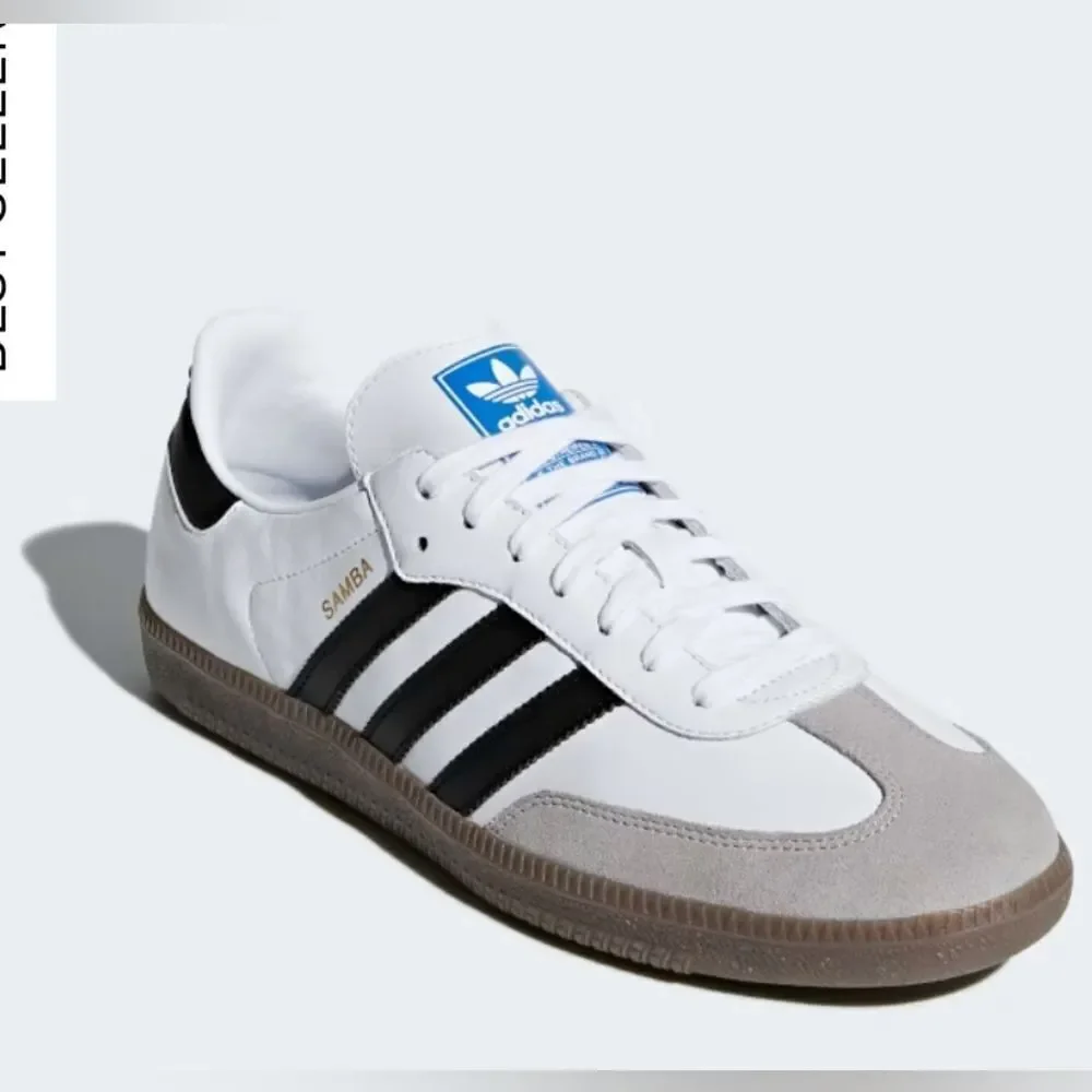 Adidas Samba OG Shoes Size 4.5 in‎ Cloud White/Core Black/gum NWT in packaging